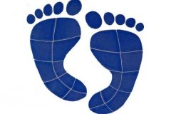 Footprints-10in-blue
