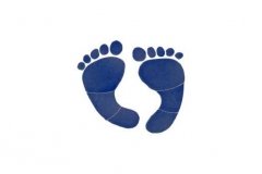 Footprints-6in-blue