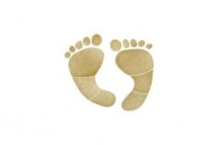 Footprints-6in-tan